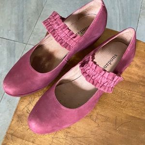 Sundance Mam Zelle rose Mary Jane ruffled strap